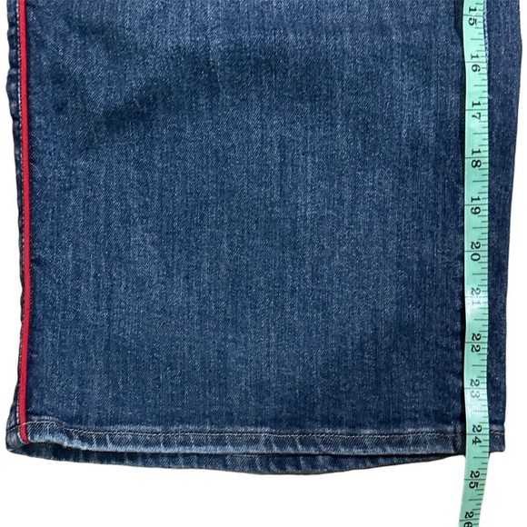 Levi's Women’s Mile High Cropped  Wide Leg Red‎ Side Stripe Sz 31 EUC - Picture 3 of 6